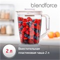 Блендер стационарный MOULINEX LM420110, 600 Вт, 2 скорости, чаша 2 л, пластик, белый, 7211003001 456472