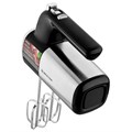Миксер BRAYER BR1302, 800 Вт, 5 скоростей, 2 венчика, 2 крюка для теста, черный/серебро 456089