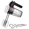 Миксер BRAYER BR1302, 800 Вт, 5 скоростей, 2 венчика, 2 крюка для теста, черный/серебро 456089