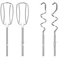 Миксер MOULINEX HM460110, 500 Вт, 5 скоростей, 2 венчика, 2 крюка для теста, белый, 7211004400 456476