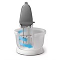 Миксер PHILIPS HR3745/00 на подставке 450 Вт, 5 скоростей, 2 венчика, 2 крюка для теста, чаша, белый 456937