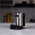 Миксер TIMBERK T-HM40S49, 550 Вт, 5 скоростей, 2 венчика, 2 крюка для теста, подставка, стальной 457227