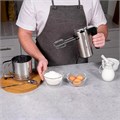 Миксер TIMBERK T-HM40S49, 550 Вт, 5 скоростей, 2 венчика, 2 крюка для теста, подставка, стальной 457227
