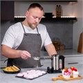 Миксер TIMBERK T-HM40S49, 550 Вт, 5 скоростей, 2 венчика, 2 крюка для теста, подставка, стальной 457227
