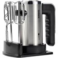Миксер TIMBERK T-HM40S49, 550 Вт, 5 скоростей, 2 венчика, 2 крюка для теста, подставка, стальной 457227