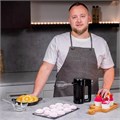 Миксер TIMBERK T-HM40S50, 700 Вт, 5 скоростей, 2 венчика, 2 крюка для теста, контейнер, черный 457228