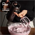 Миксер ручной VIXTER VHM-5300, 700 Вт, 5 скоростей, 2 венчика, 2 крюка для теста, графит 456708