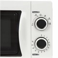 Микроволновая печь SONNEN MW2070H-6MW, 20 л, 700 Вт, таймер, механическое управление, белая, 454652 454652