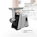 Мясорубка BQ (БИ-КЬЮ) MG2002, 2100 Вт, производительность 2,4 кг/мин, 5 насадок, реверс, стальная, 86196465 457507