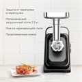 Мясорубка BQ (БИ-КЬЮ) MG2002, 2100 Вт, производительность 2,4 кг/мин, 5 насадок, реверс, стальная, 86196465 457507