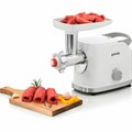 Мясорубка GORENJE MG1802SJW, 1800 Вт, производительность 2,1 кг/мин, 7 насадок, реверс, белый 457652