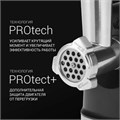 Мясорубка POLARIS PMG 2582, 2500 Вт, производительность 2,7 кг/мин, 5 насадок, реверс, черный, 68047 456731