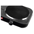 Настольная электрическая плита CENTEK CT-1507, 2000Вт, 2 конфорки, 5 режимов нагрева, черная, CT-1507 Black 457592