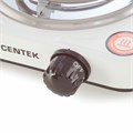 Настольная электрическая плита CENTEK CT-1508, 1000 Вт, 1 конфорка, 5 режимов нагрева, белая 457594
