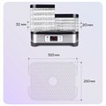 Сушилка для овощей BQ (БИ-КЬЮ) FD1001, объём 10 л, 250 Вт, 5 поддонов, электронное управление, стальная, 86192128 457530