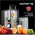 Соковыжималка POLARIS PEA 0829 Fruit Fusion, 800 Вт, стакан 0,35 л, емкость жмыха 1 л, пластик, сталь/черный, 15935 456738