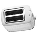 Тостер BRAYER BR2101, 930 Вт, 2 тоста, 7 режимов, пластик, белый 456605