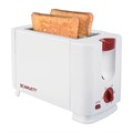 Тостер SCARLETT SC-TM11013, 650 Вт, 2 тоста, 6 режимов, сталь, белый 453680