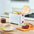 Тостер SCARLETT SC-TM11013, 650 Вт, 2 тоста, 6 режимов, сталь, белый 453680