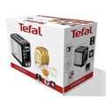 Тостер TEFAL TT365031, 850 Вт, 2 тоста, 7 режимов, механическое управление, металл/пластик, серебристый/черный, 7211002582 456499
