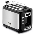 Тостер TEFAL TT365031, 850 Вт, 2 тоста, 7 режимов, механическое управление, металл/пластик, серебристый/черный, 7211002582 456499