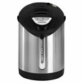 Термопот SONNEN TP-28, 3 л, 900 Вт, 1 температурный режим, ручной насос, сталь, черный/серебро, 456712 456712