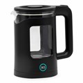 Чайник BQ (БИ-КЬЮ) KT2000G, 1,5 л, 1500 Вт, закрытый нагревательный элемент, стекло, черный, 86196739 457560