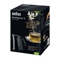Чайник BRAUN WK-300, 1,7 л, 2200 Вт, закрытый нагревательный элемент, пластик, белый 450607