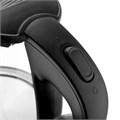 Чайник BRAYER BR1026, 1,8 л, 2200 Вт, закрытый нагревательный элемент, стекло, черный 456067
