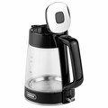 Чайник CENTEK CT-1014, 1,7 л, 2200 Вт, закрытый нагревательный элемент, стекло, черный, CT-1014 Black 457623