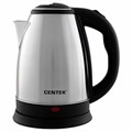 Чайник CENTEK CT-1068, 2 л, 2000 Вт, закрытый нагревательный элемент, сталь 457624
