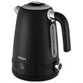 Чайник KITFORT КТ-6121-1, 1,7 л, 2200 Вт, закрытый нагревательный элемент, LED-дисплей, ТЕРМОРЕГУЛЯТОР, сталь, черный 456001