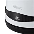 Чайник KITFORT КТ-6121-2, 1,7 л, 2200 Вт, закрытый нагревательный элемент, LED-дисплей, ТЕРМОРЕГУЛЯТОР, сталь, белый 456002