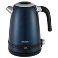 Чайник KITFORT КТ-6121-3, 1,7 л, 2200 Вт, закрытый нагревательный элемент, LED-дисплей, ТЕРМОРЕГУЛЯТОР, сталь, синий 456003