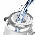 Чайник POLARIS PWK 1715 CGL, 1,7 л, 1850-2200 Вт, закрытый нагревательный элемент, стекло, белый, 54125, PWK 1715 CGL w 456760