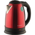 Чайник SCARLETT SC-EK21S76, 2 л, 1800 Вт, закрытый нагревательный элемент, сталь, красный 455448