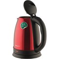 Чайник SCARLETT SC-EK21S76, 2 л, 1800 Вт, закрытый нагревательный элемент, сталь, красный 455448