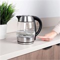 Чайник SCARLETT SC-EK27G13, 2 л, 2200 Вт, закрытый нагревательный элемент, стекло, стальной 457215