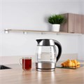 Чайник SCARLETT SC-EK27G13, 2 л, 2200 Вт, закрытый нагревательный элемент, стекло, стальной 457215