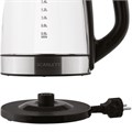 Чайник SCARLETT SC-EK27G19, 2,2 л, 2200 Вт, закрытый нагревательный элемент, стекло, черный 453674
