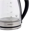 Чайник SCARLETT SC-EK27G35, 1,8 л, 1800 Вт, закрытый нагревательный элемент, стекло, стальной 457214