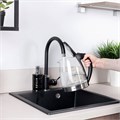 Чайник SCARLETT SC-EK27G35, 1,8 л, 1800 Вт, закрытый нагревательный элемент, стекло, стальной 457214