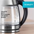 Чайник SCARLETT SC-EK27G54, 1,7 л, 1800 Вт, закрытый нагревательный элемент, стекло, стальной 457213