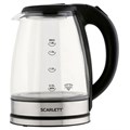 Чайник SCARLETT SC-EK27G88, 1,8 л, 1800 Вт, закрытый нагревательный элемент, стекло, черный 457207