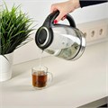 Чайник SCARLETT SC-EK27G88, 1,8 л, 1800 Вт, закрытый нагревательный элемент, стекло, черный 457207