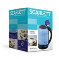 Чайник SCARLETT SC-EK27G90, 1,7 л, 1800 Вт, закрытый нагревательный элемент, стекло, черный 457212