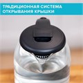 Чайник SCARLETT SC-EK27G90, 1,7 л, 1800 Вт, закрытый нагревательный элемент, стекло, черный 457212