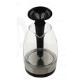Чайник SCARLETT SC-EK27G91, 1,7 л, 2200 Вт, закрытый нагревательный элемент, стекло, черный 455915