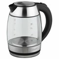 Чайник SCARLETT SC-EK27G94, 1,7 л, 2200 Вт, закрытый нагревательный элемент, стекло, черный 455917