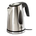 Чайник SONNEN KT-1721, 1,7 л, 2200 Вт, закрытый нагревательный элемент, нержавеющая сталь, черный, подсветка, 454347 454347